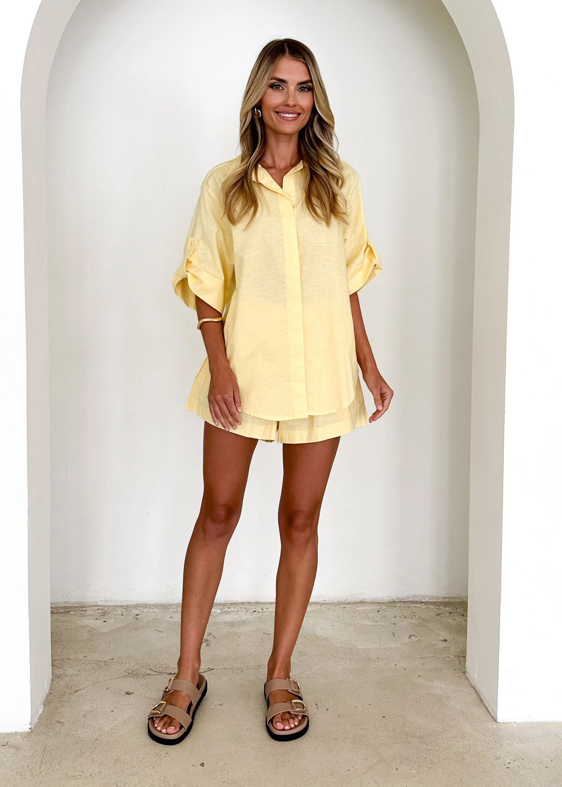 Kinsley Shorts - Lemon