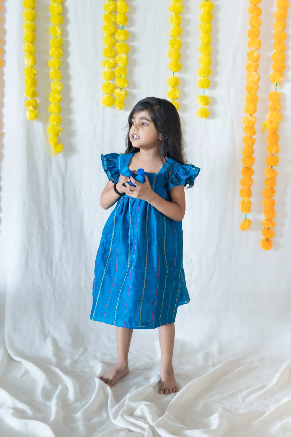 Klingaru Frock - Peacock Blue