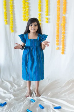 Klingaru Frock - Peacock Blue