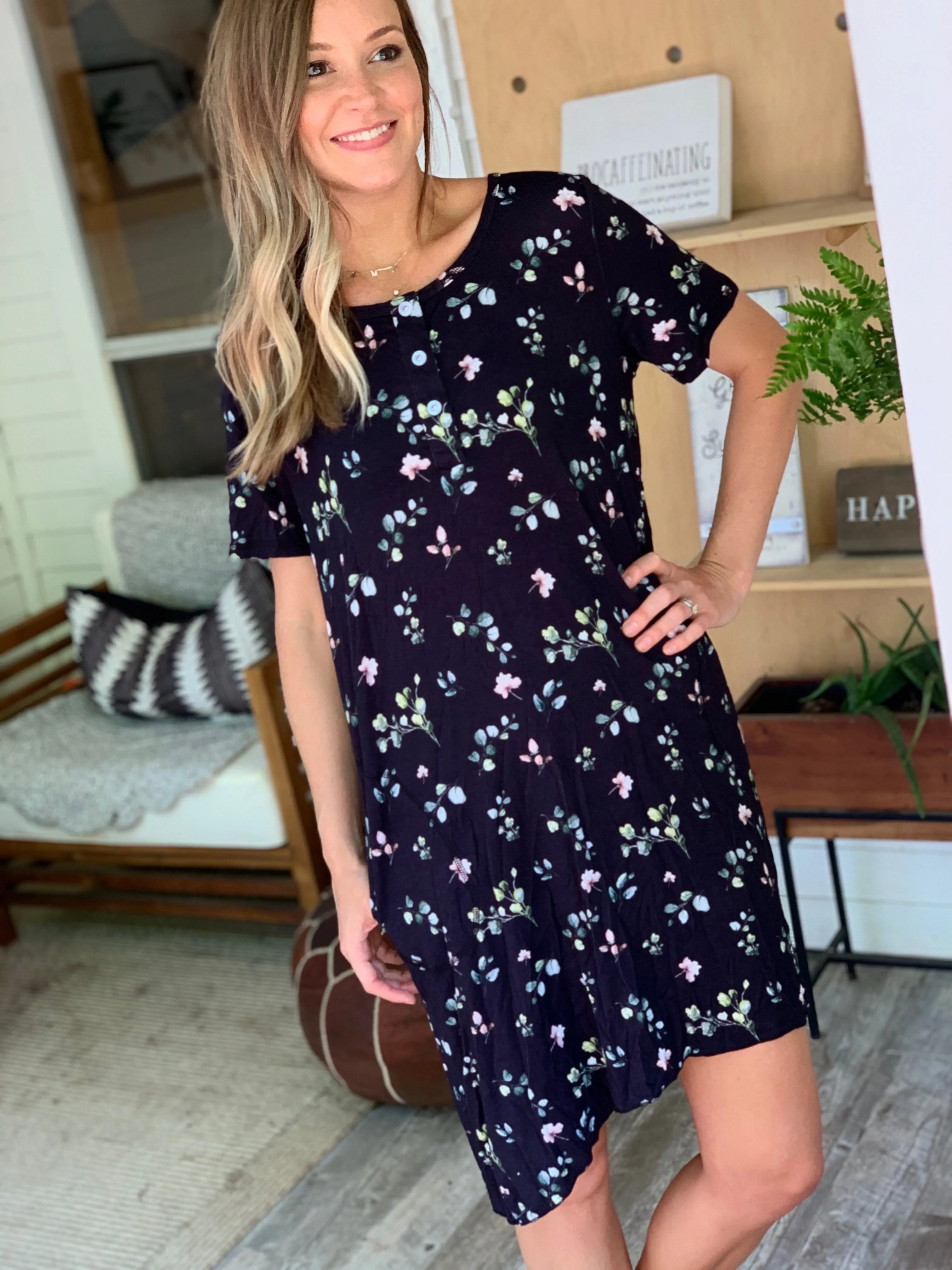 Kozi & Co Mommy   Me Women's Sleep Gown (4 Prints)