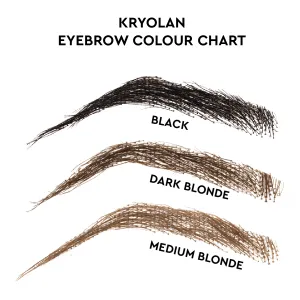 Kryolan | Hand Knotted Eyebrows (Style #2) - Available in 3 colours