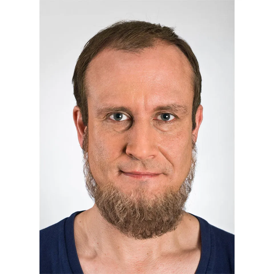Kryolan - Real Hair Full Chin Beard (09236) 4 Colours