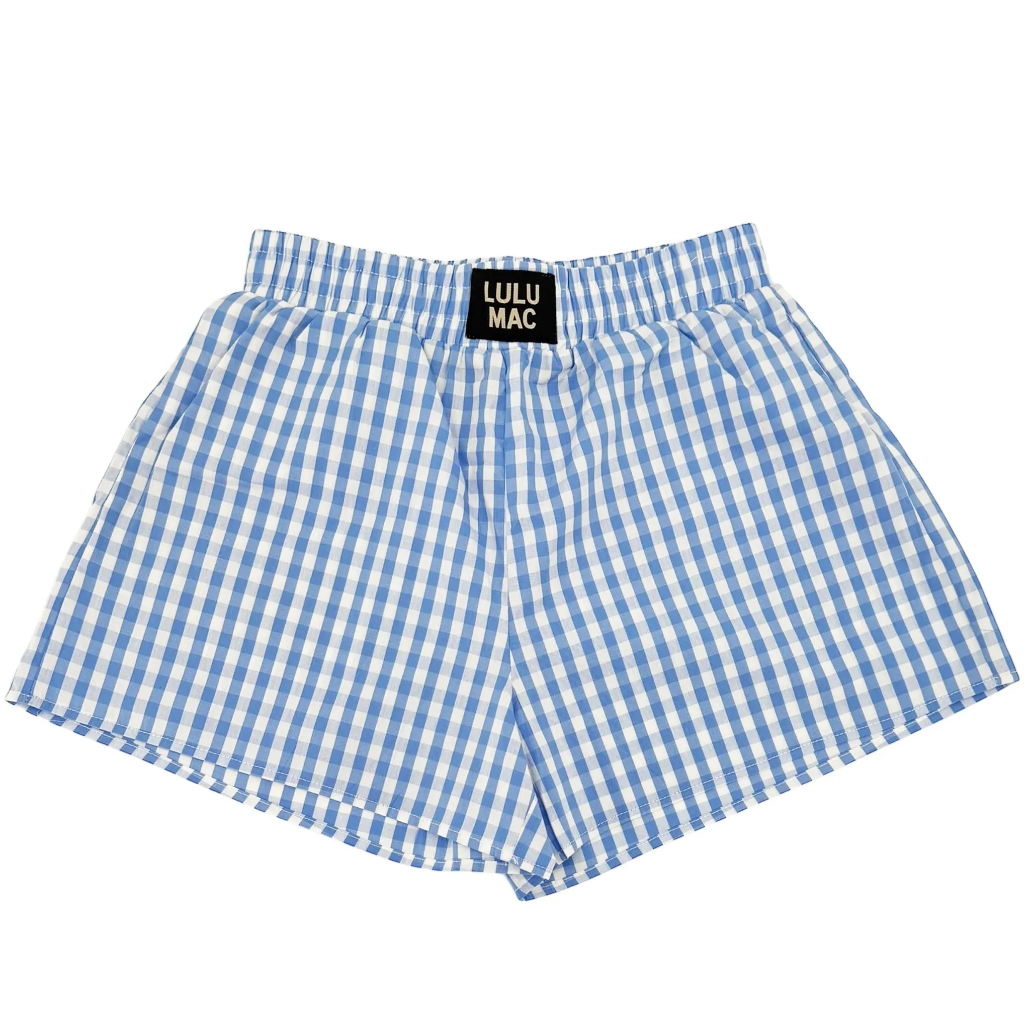 LADIES GINGHAM BOXER SHORTS