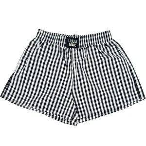 LADIES GINGHAM BOXER SHORTS