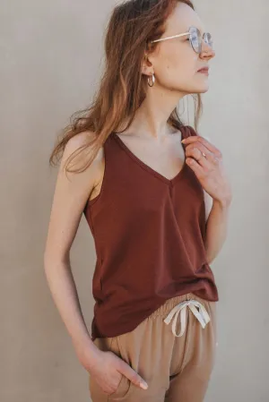Ladies V Neck Tank large only