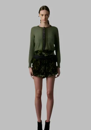 Le Superbe COQUETTE CARDI- Olive