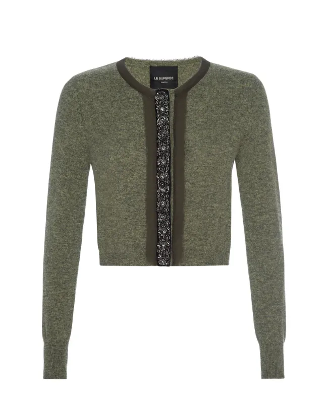 Le Superbe COQUETTE CARDI- Olive