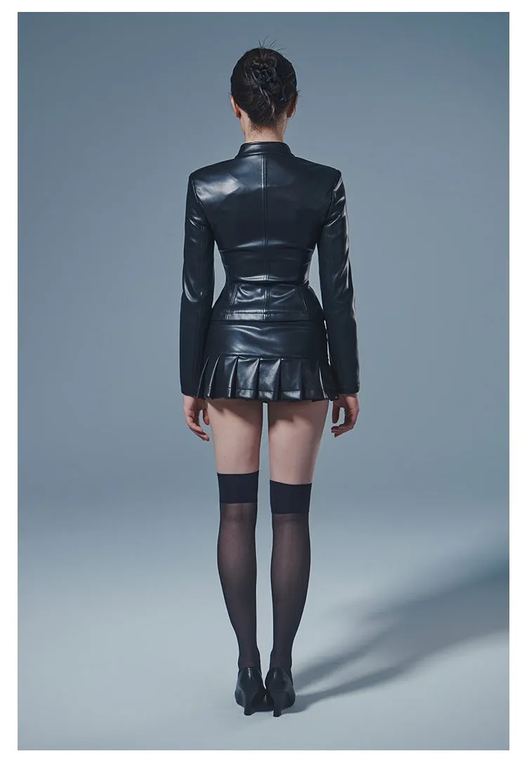 Leather Mini Skirt