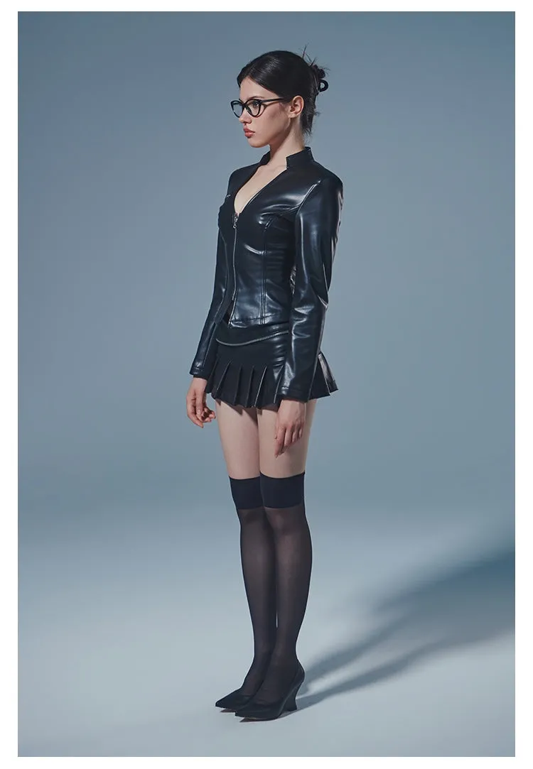 Leather Mini Skirt