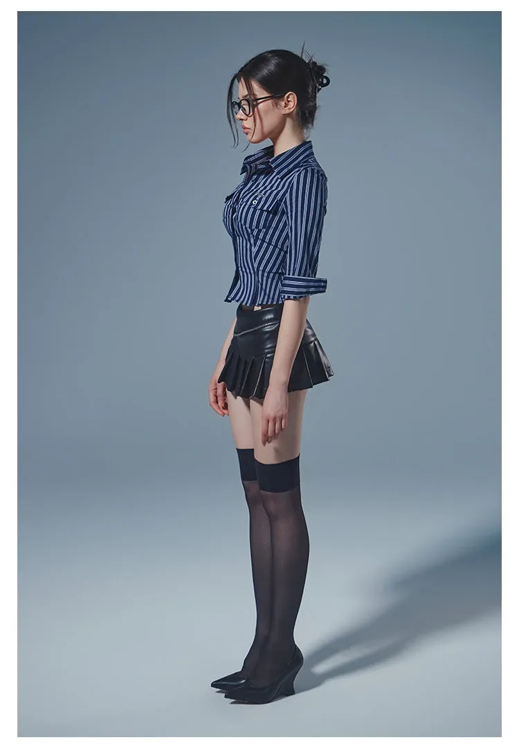 Leather Mini Skirt