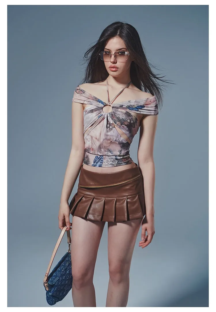 Leather Mini Skirt