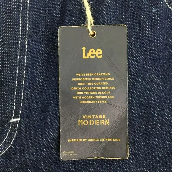 Lee Vintage Modern Jeans Women sz 31 Carpenter Straight High Rise Ankle Dungaree