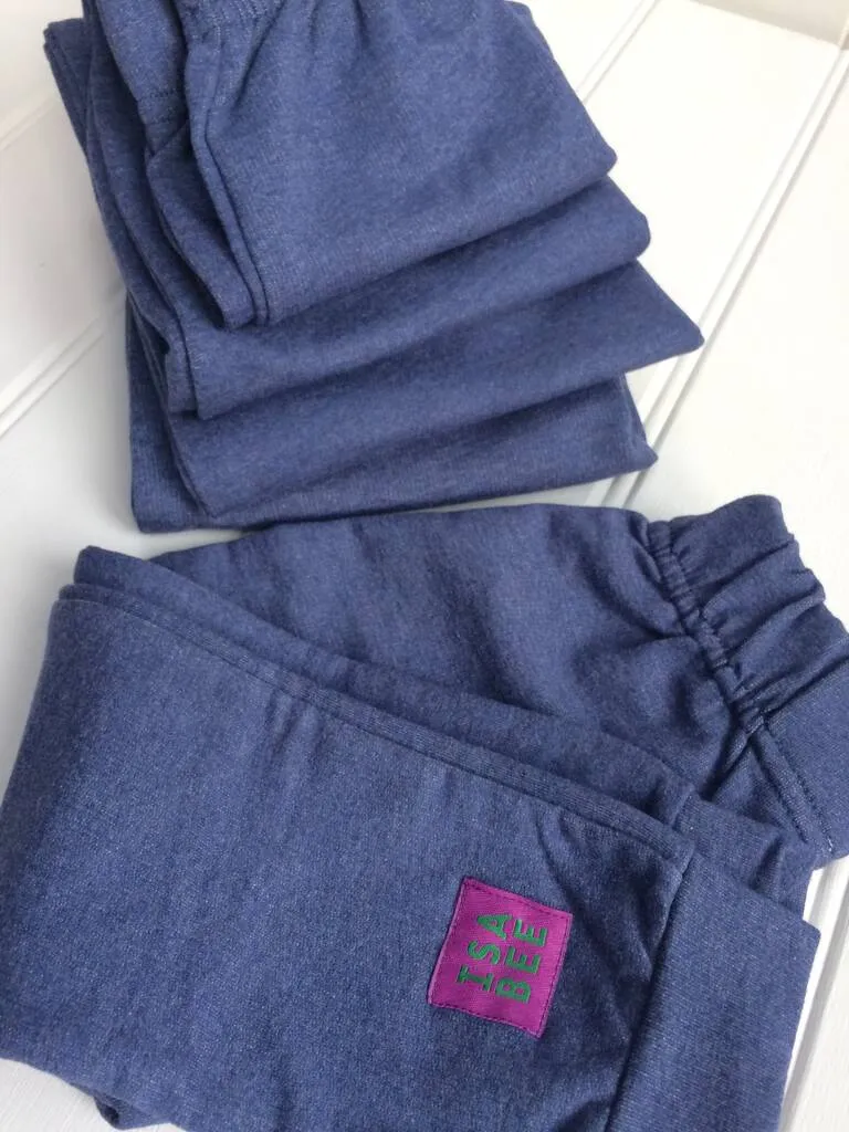 Leggings - Denim Blue with cuffs