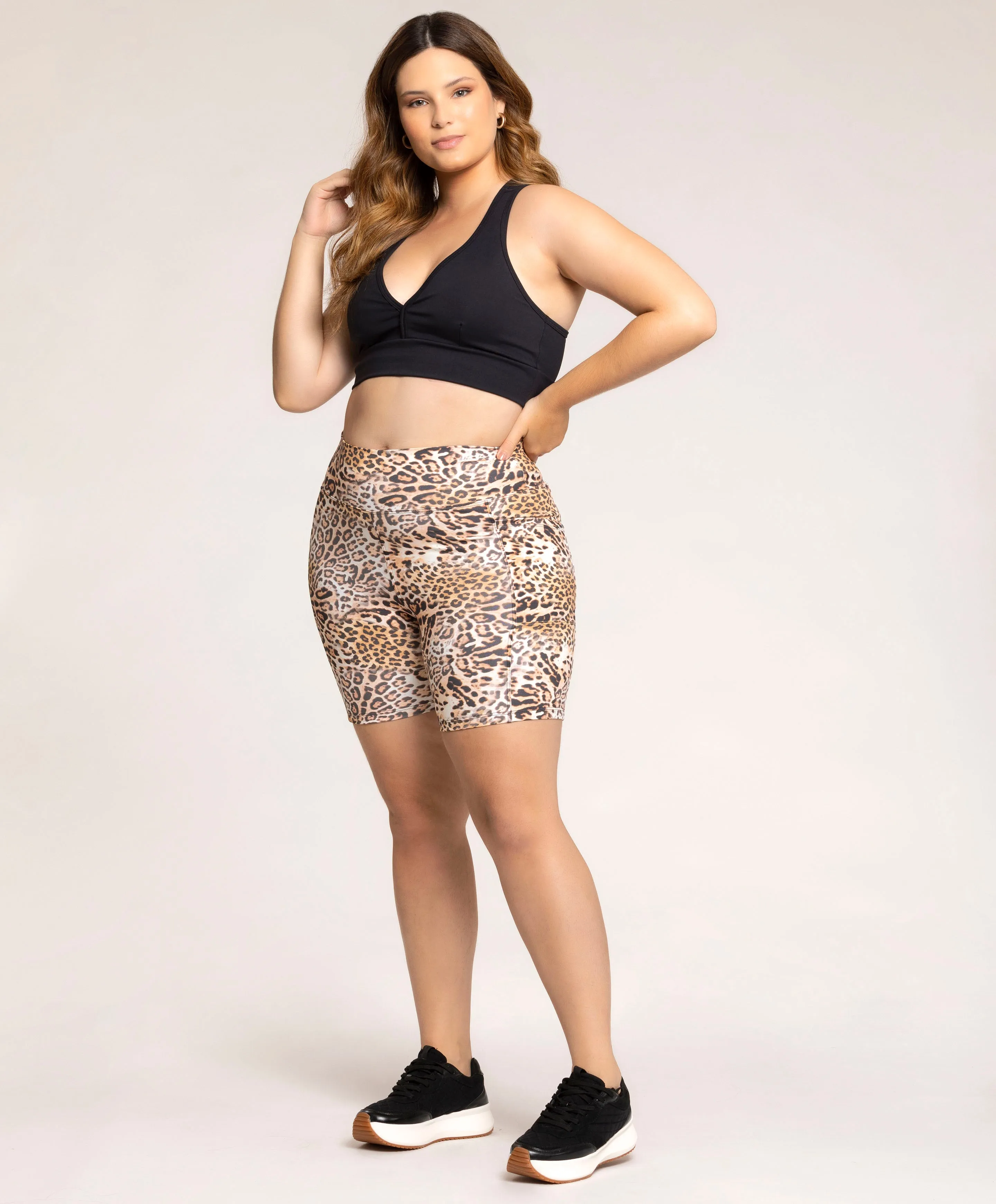 Leopard Print RioSoft™ Biker Shorts