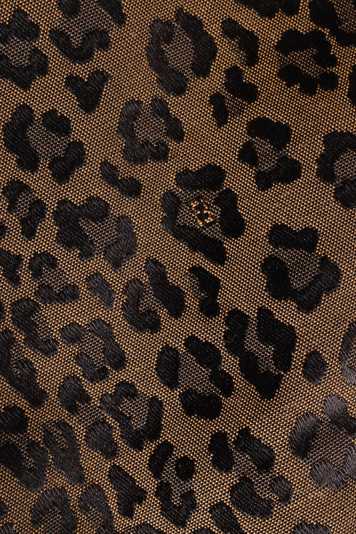 Leopard Signed Logo Print Jeans