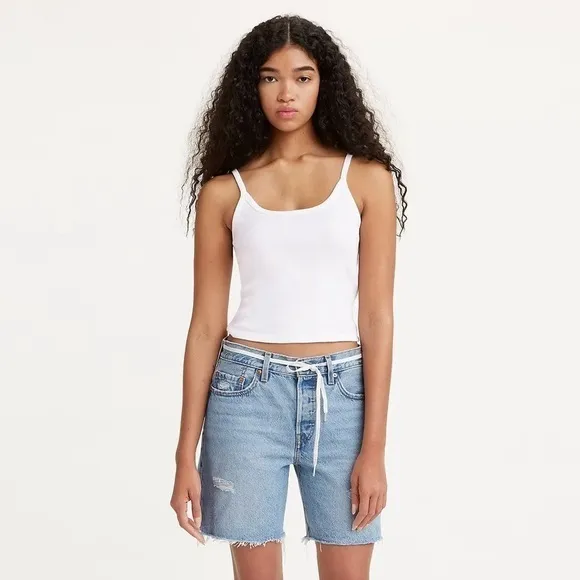 Levi’s 501 90’s Distressed Non Stretch Denim Shorts Size 28 Women