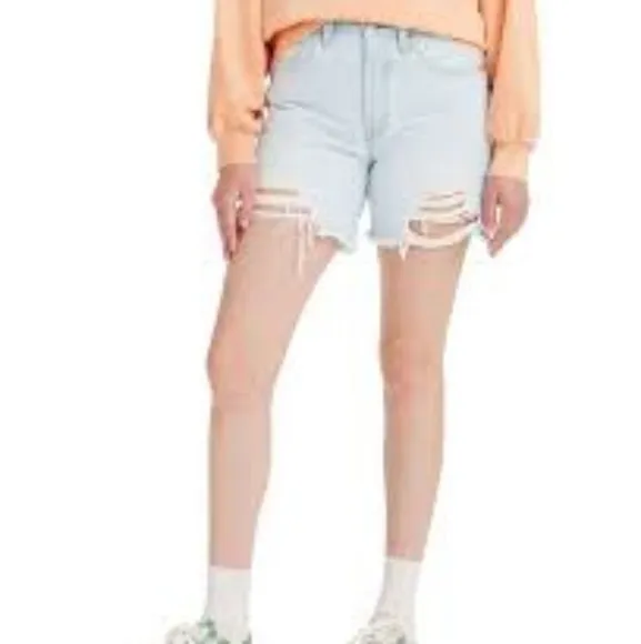Levi's 501 Light Wash Button Fly Jean Shorts NWT, size 28