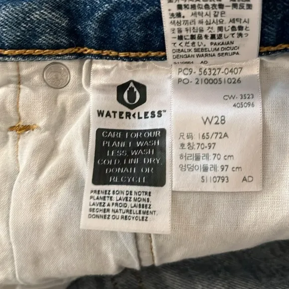 Levi's Premium BUNDLE (2) 501 ORIGINAL FIT HIGH RISE WOMEN'S SHORTS Size 28