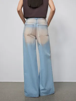 Light Blue Wide-Leg Jeans