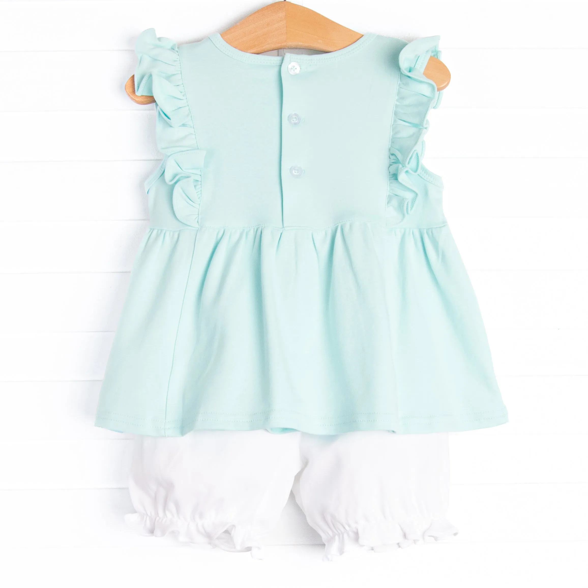 Lillie Flutter Pima Bloomer Set, Mint
