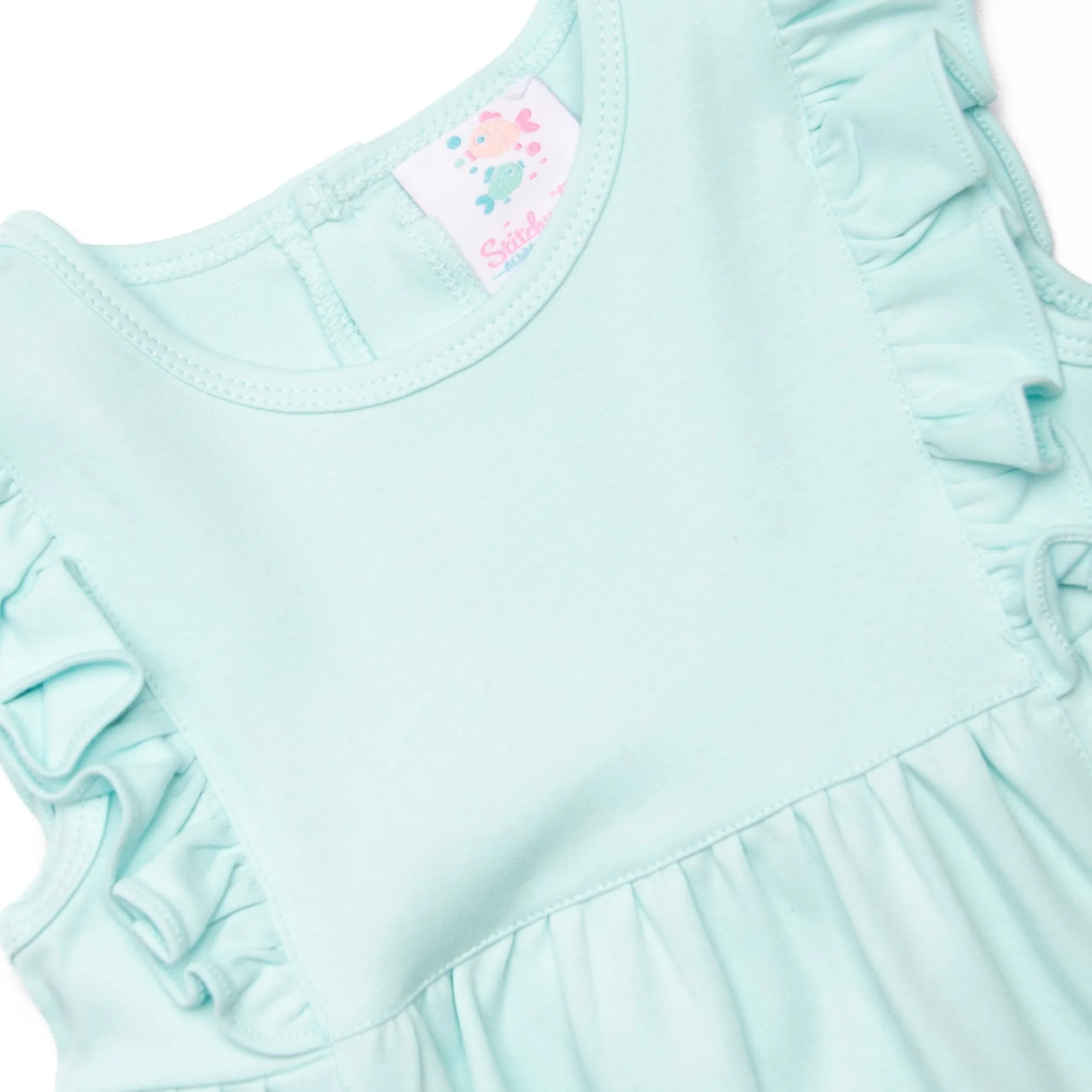 Lillie Flutter Pima Bloomer Set, Mint