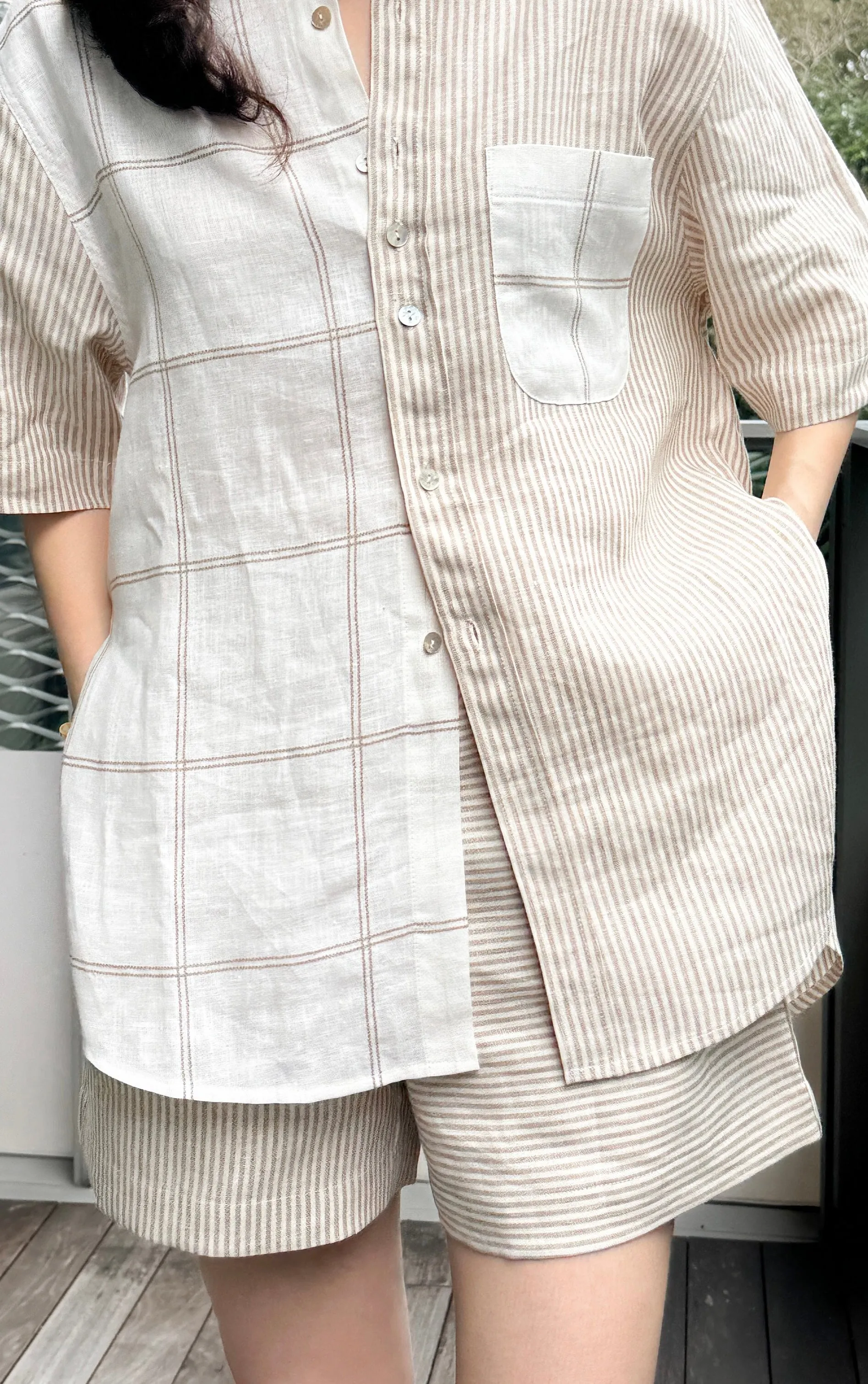 linen LiNi shorts