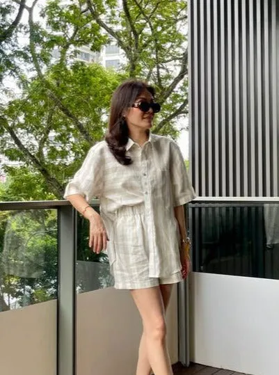 linen LiNi shorts