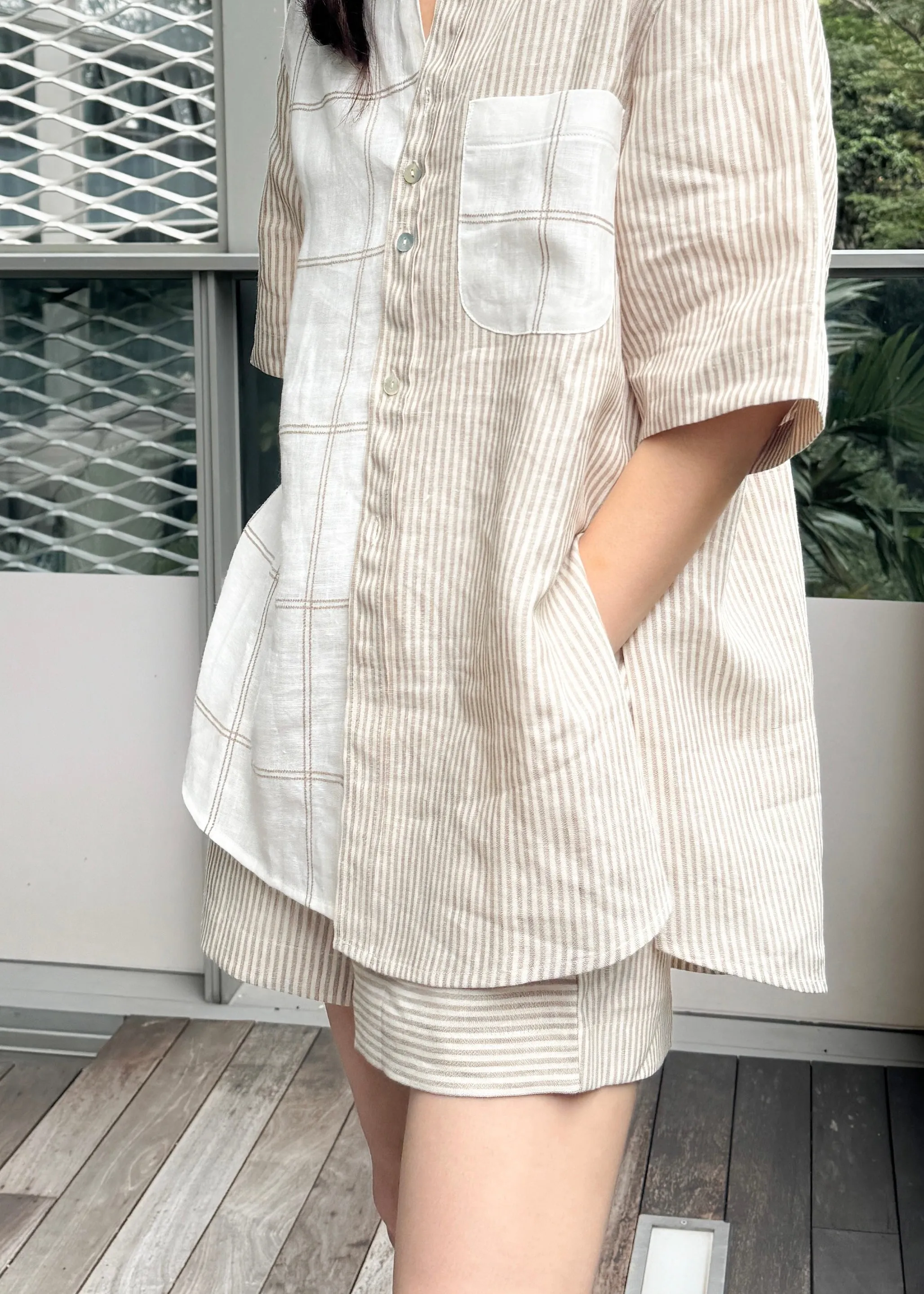 linen LiNi shorts