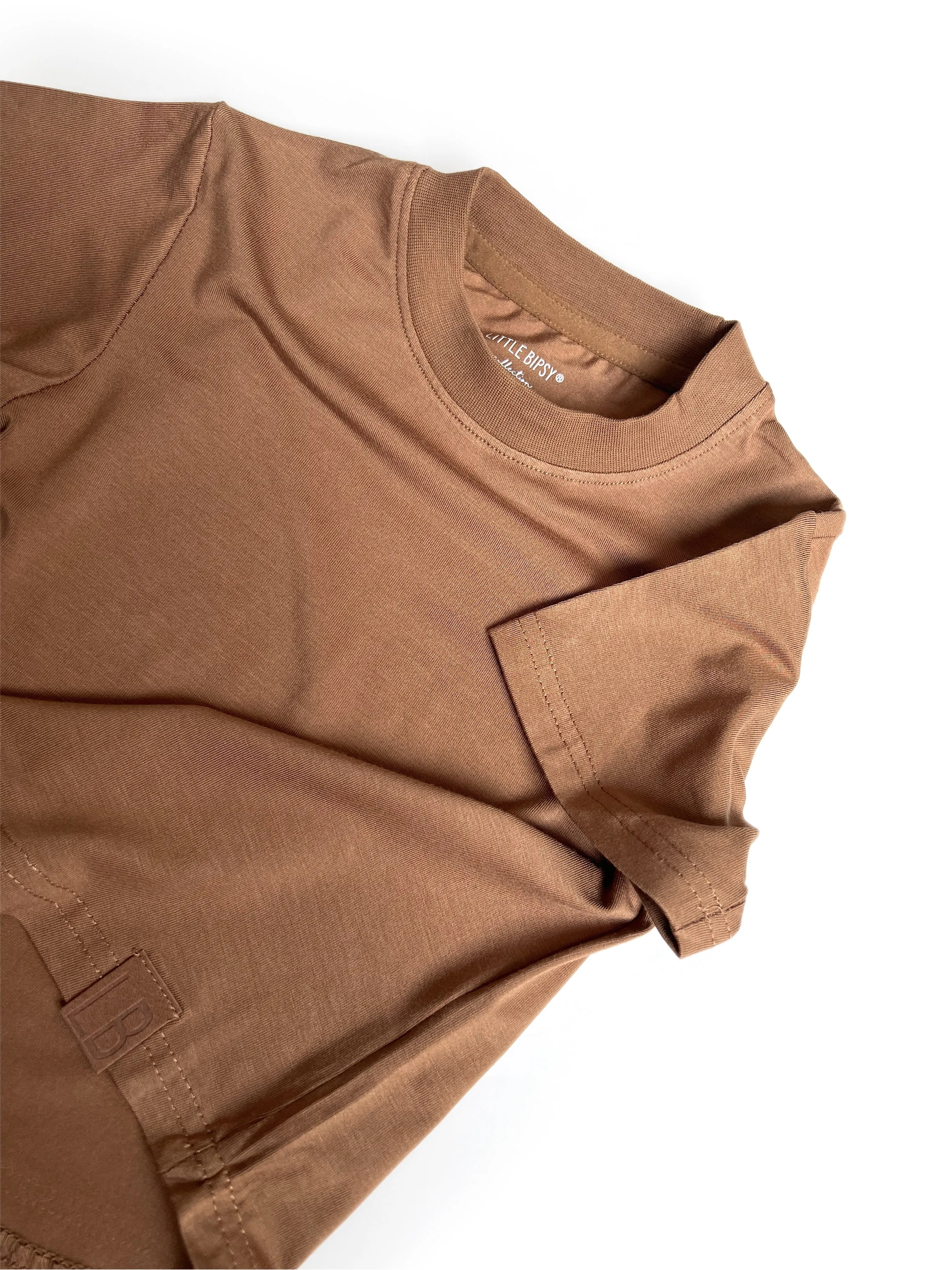 Little Bipsy Oversized Bamboo Tee - Spiced Cider
