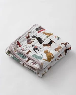 Little Unicorn Cotton Muslin Crib Quilt - Woof