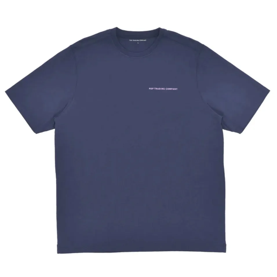 logo t-shirt navy viola
