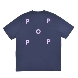 logo t-shirt navy viola