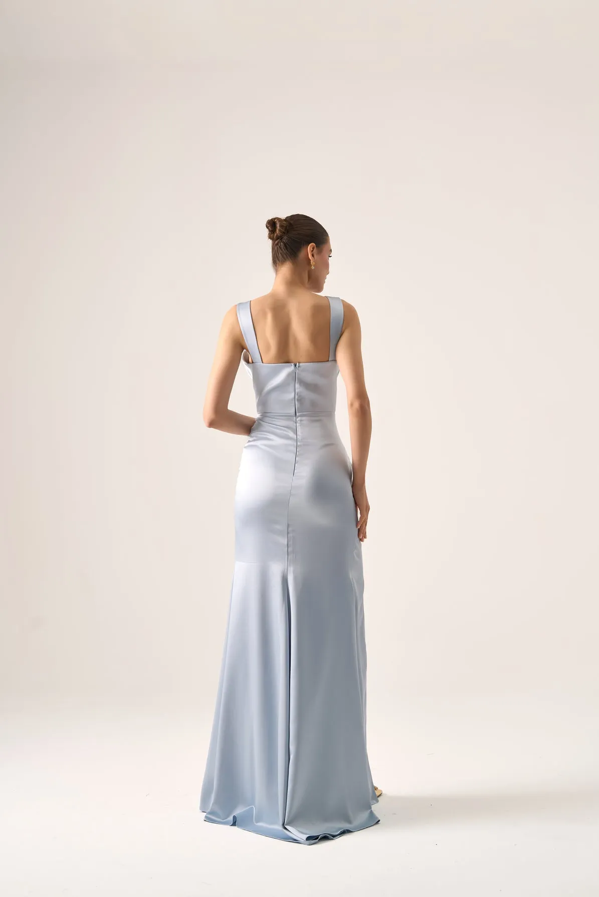 Lola ruched bodice gown