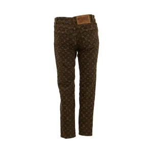 Louis Vuitton Brown Monogram Denim Jeans