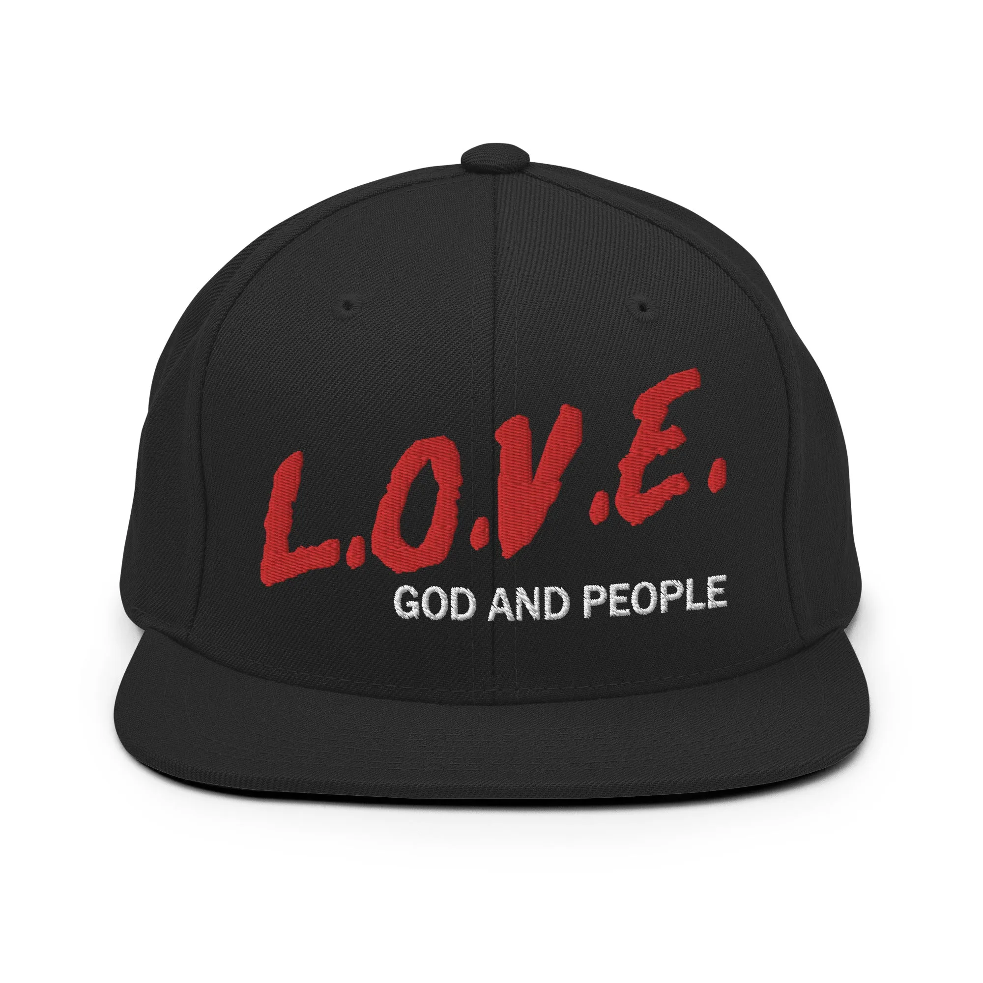L.O.V.E God and People Snapback Hat