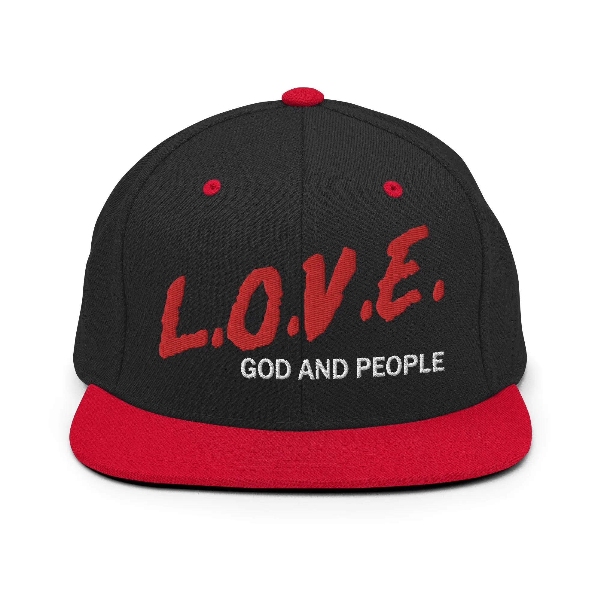 L.O.V.E God and People Snapback Hat