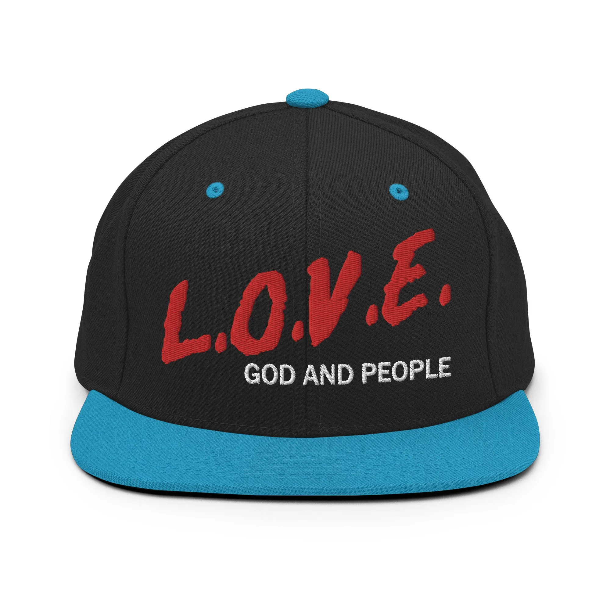 L.O.V.E God and People Snapback Hat