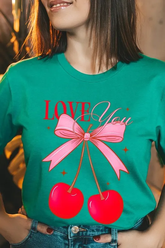 Love You Cherries Graphic Tee (19 Colors)