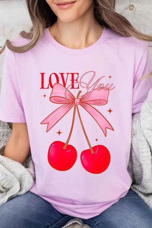 Love You Cherries Graphic Tee (19 Colors)