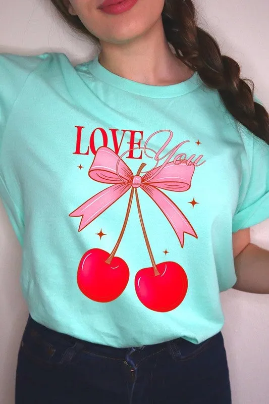 Love You Cherries Graphic Tee (19 Colors)