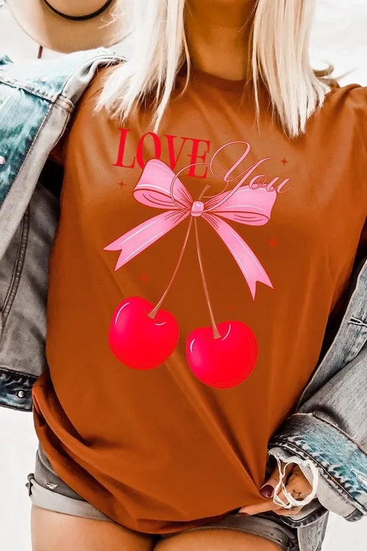 Love You Cherries Graphic Tee (19 Colors)