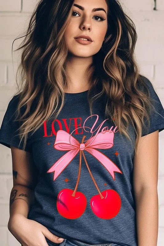 Love You Cherries Graphic Tee (19 Colors)