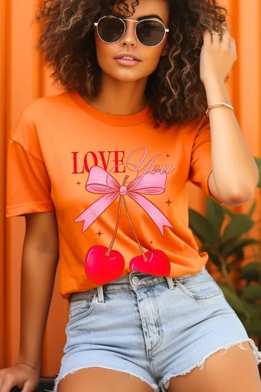 Love You Cherries Graphic Tee (19 Colors)