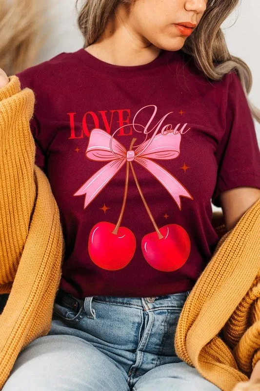 Love You Cherries Graphic Tee (19 Colors)