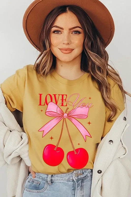 Love You Cherries Graphic Tee (19 Colors)