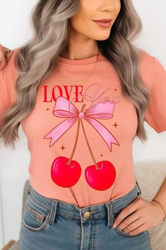 Love You Cherries Graphic Tee (19 Colors)