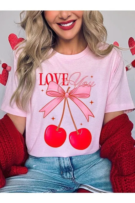 Love You Cherries Graphic Tee (19 Colors)