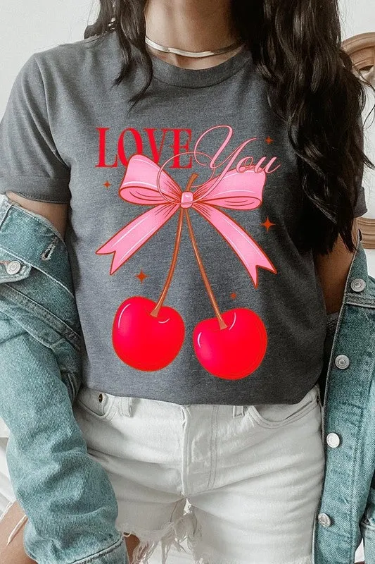 Love You Cherries Graphic Tee (19 Colors)