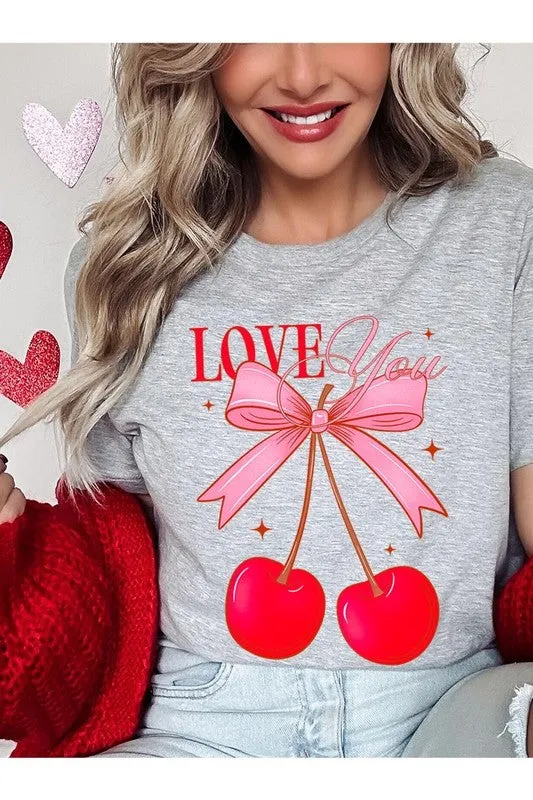 Love You Cherries Graphic Tee (19 Colors)