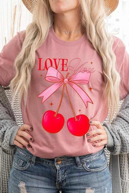 Love You Cherries Graphic Tee (19 Colors)